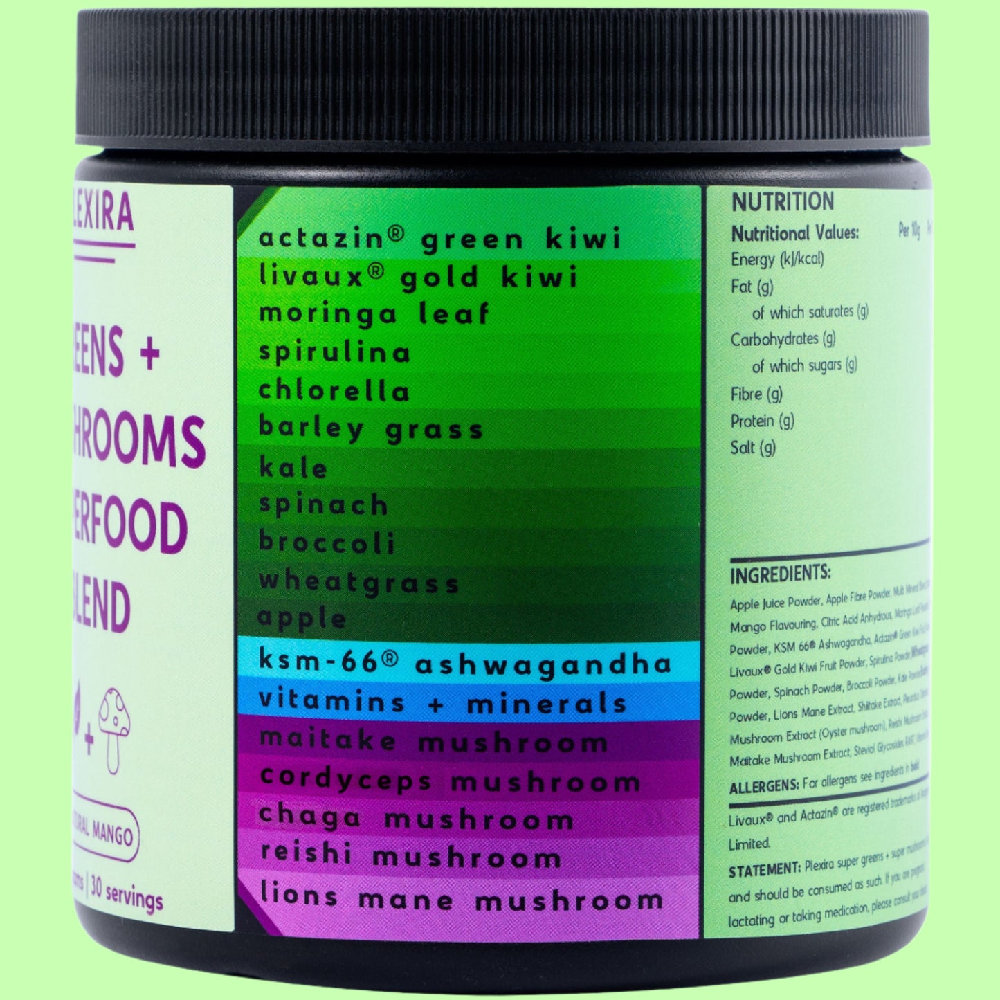 2 X Greens + Mushroom Superfood Blend